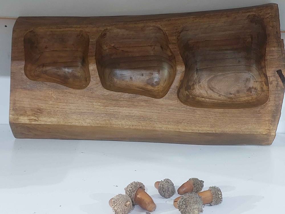 اردو خوری با چوب گردو دست ساز